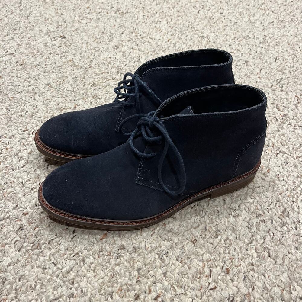 Alfani Leather Chukka Boots Mens Sz 8.5 Black Classic Casual